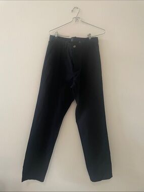 H&M Black Chinos — Straight Casual Trousers